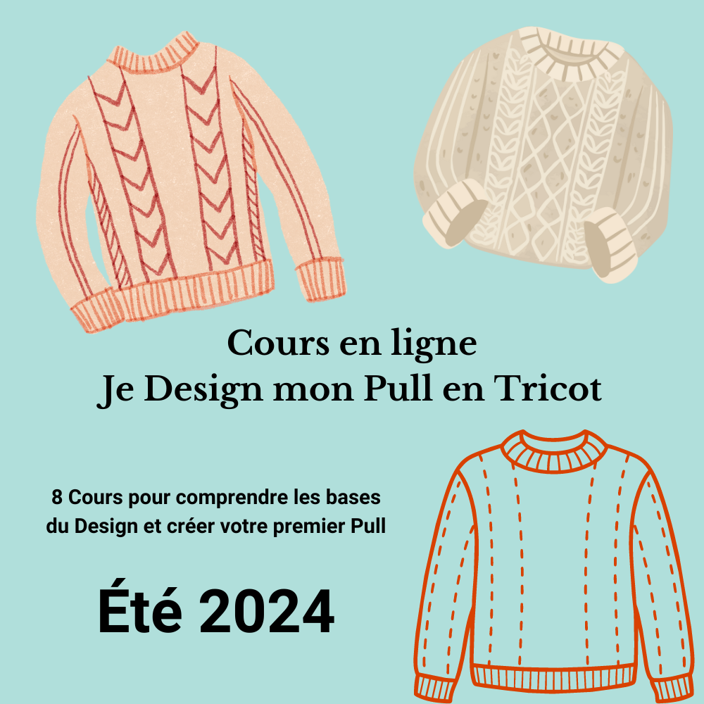 Cours en Ligne "Je Design mon Premier pull"