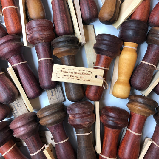 Darning Wooden Mushrooms