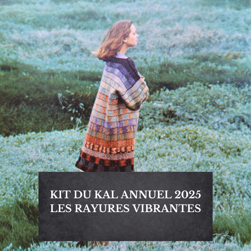 kit du KAL 2025 "La tunique à Rayures Vibrantes" - Deuxième partie uniquement