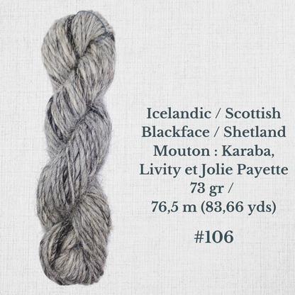 Hand-spun wool by Le Mouton Polaire