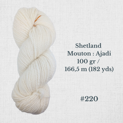 Hand-spun wool by Le Mouton Polaire