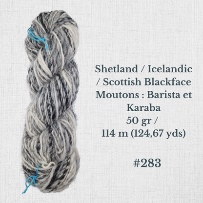 Hand-spun wool by Le Mouton Polaire