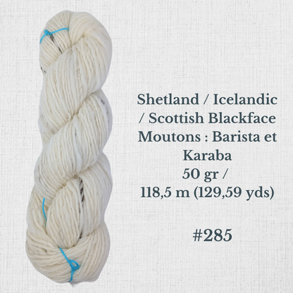 Hand-spun wool by Le Mouton Polaire