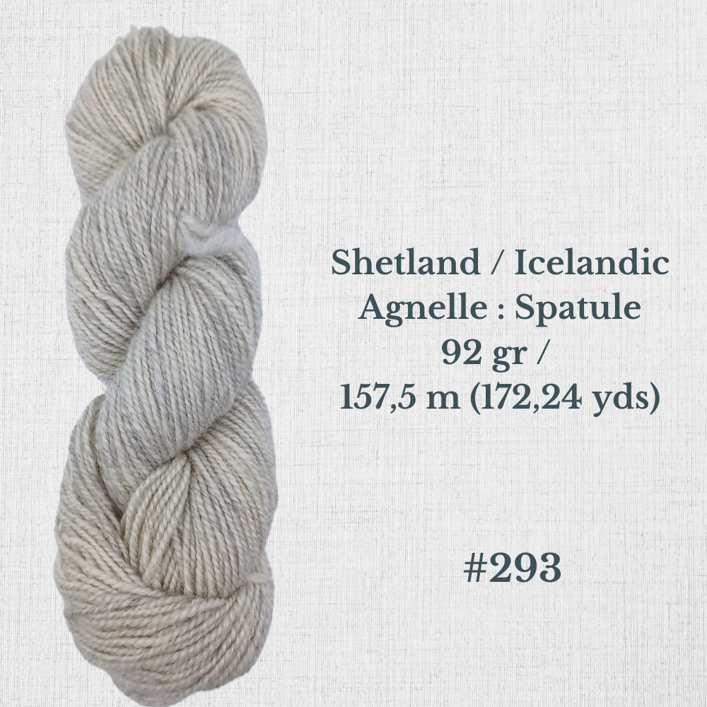 Hand-spun wool by Le Mouton Polaire