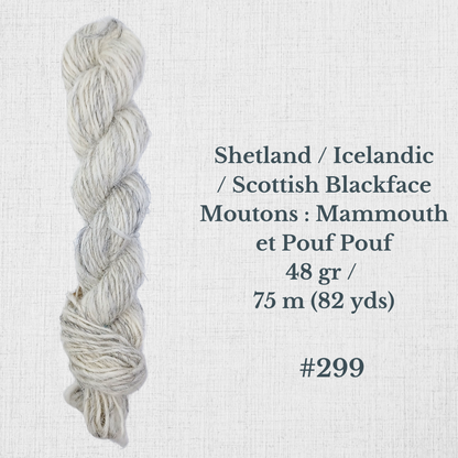 Hand-spun wool by Le Mouton Polaire