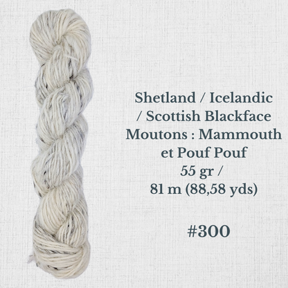 Hand-spun wool by Le Mouton Polaire