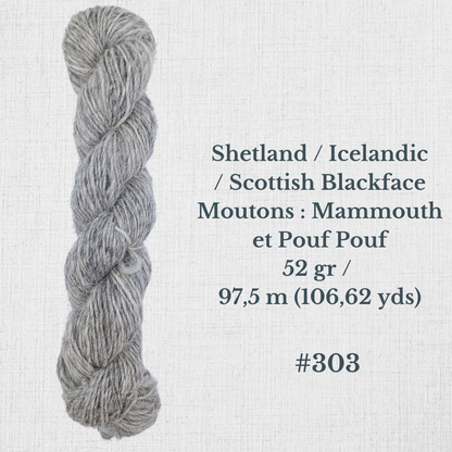 Hand-spun wool by Le Mouton Polaire