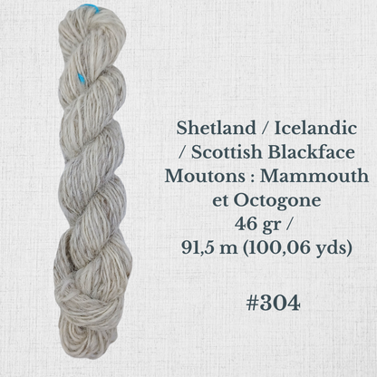 Hand-spun wool by Le Mouton Polaire