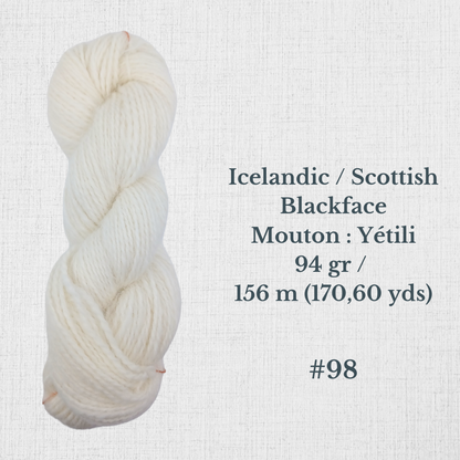 Hand-spun wool by Le Mouton Polaire