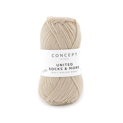 United Socks & More par Katia - fil à chaussettes en 25 gr