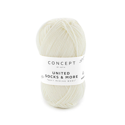 United Socks & More par Katia - fil à chaussettes en 25 gr