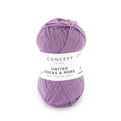 United Socks & More par Katia - fil à chaussettes en 25 gr