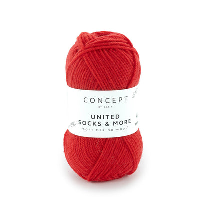 United Socks & More par Katia - fil à chaussettes en 25 gr