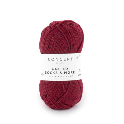 United Socks & More par Katia - fil à chaussettes en 25 gr