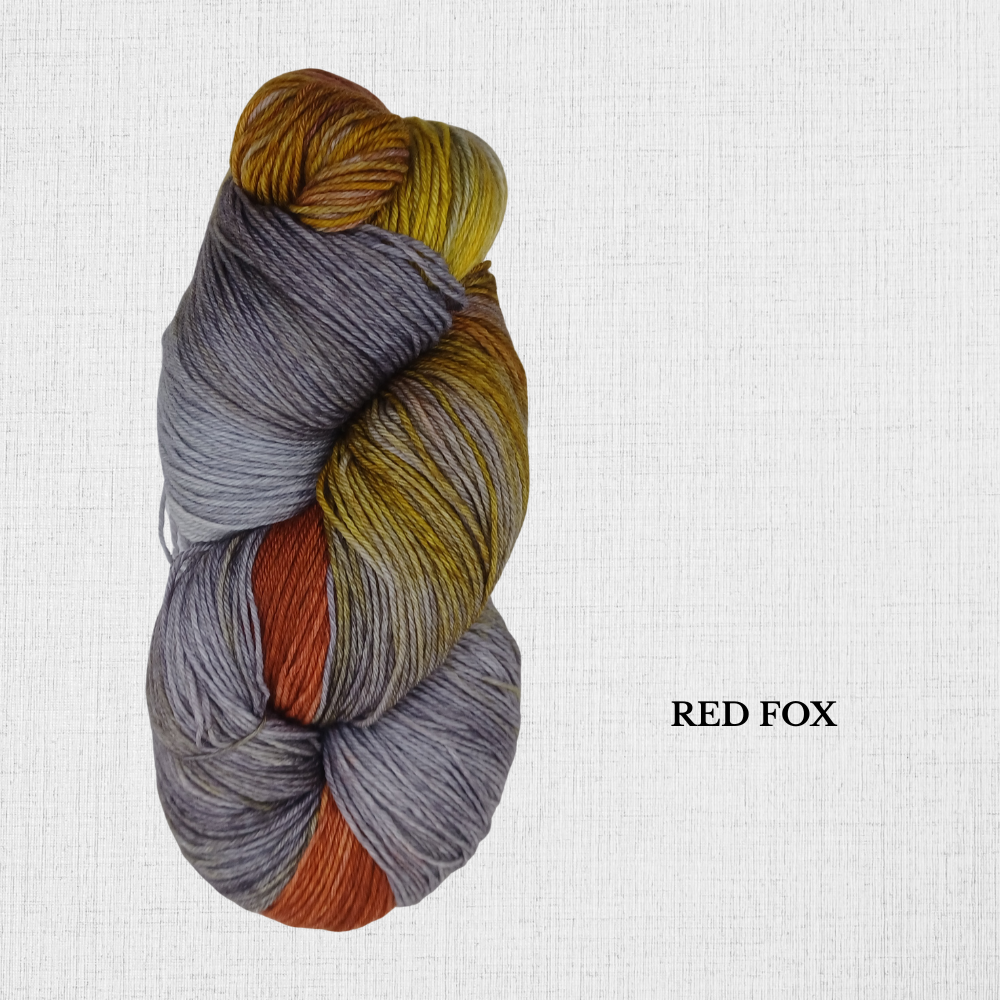 Cabin Socks  par Fleece Artist - Laine fingering teinte à la main