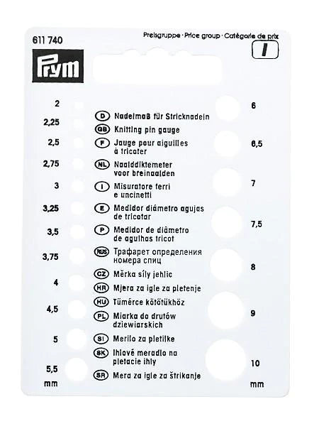 Jauge d'aiguilles - Prym
