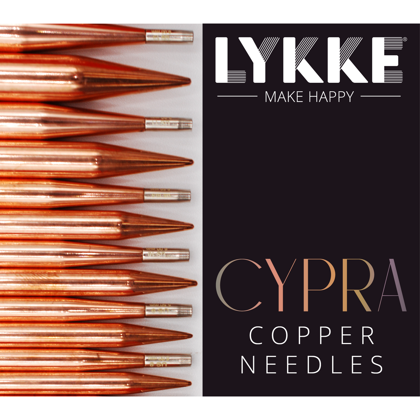 Aiguilles interchangeables Cypra par LYKKE 3.5 po
